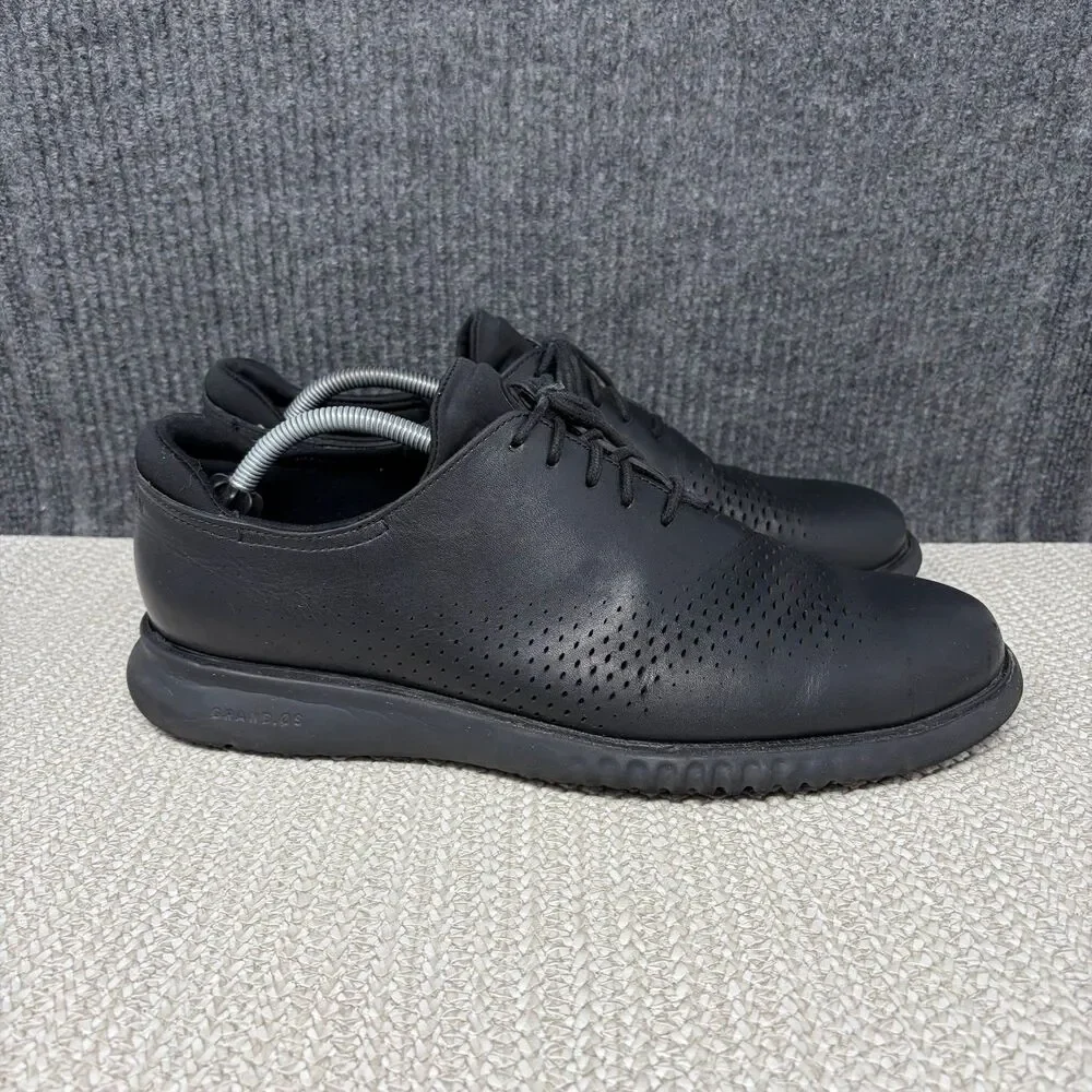 Cole Haan 2.Zerogrand Laser Wingtip Oxford Leather Black Men’s 11.5 M C23832